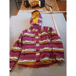 Adidas Winter Allover Jacket Womens Small ClimaProof Hooded‎ RECCO Ski Snow